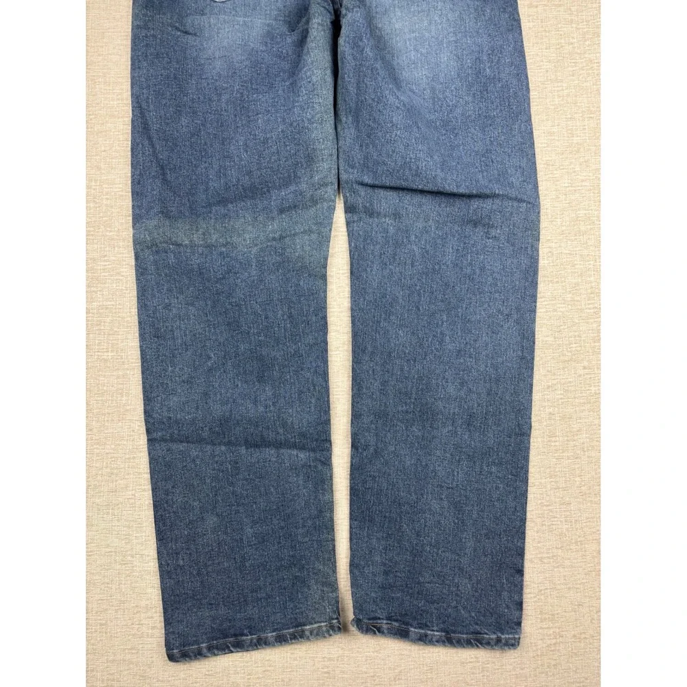 Wrangler Authentics Men's 38x34 Straight Leg Blue Medium Waste Jeans